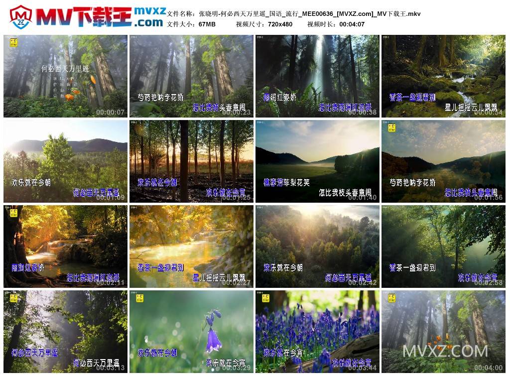 张晓明-何必西天万里遥_国语_流行_MEE00636